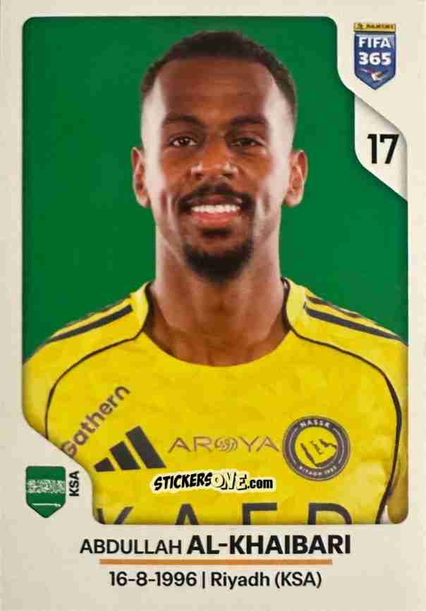 Sticker Abdullah Al-Khaibari - Fifa 365 2026 n. 429 - Panini