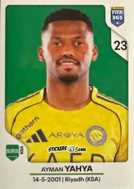 Sticker Ayman Yahya - Fifa 365 2026 n. 432 - Panini