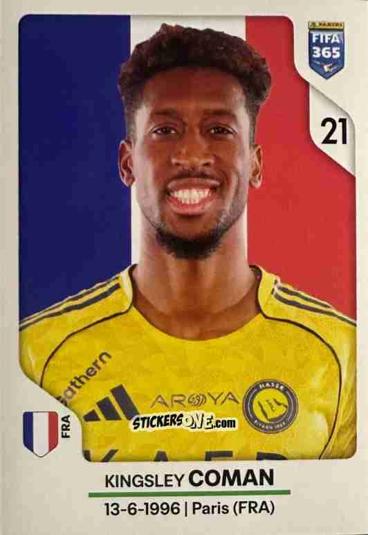 Sticker Kingsley Coman - Fifa 365 2026 n. 437 - Panini