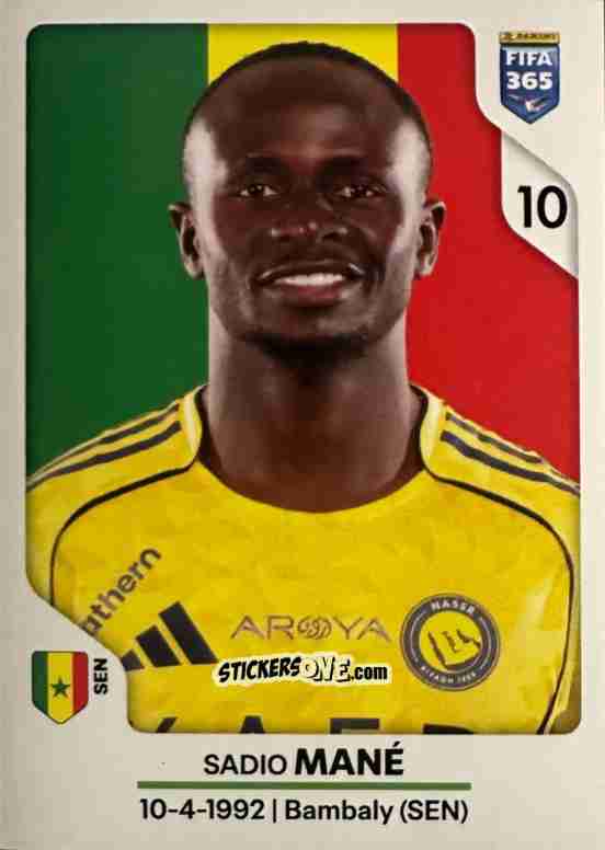 Cromo Sadio Mané - Fifa 365 2026 n. 439 - Panini