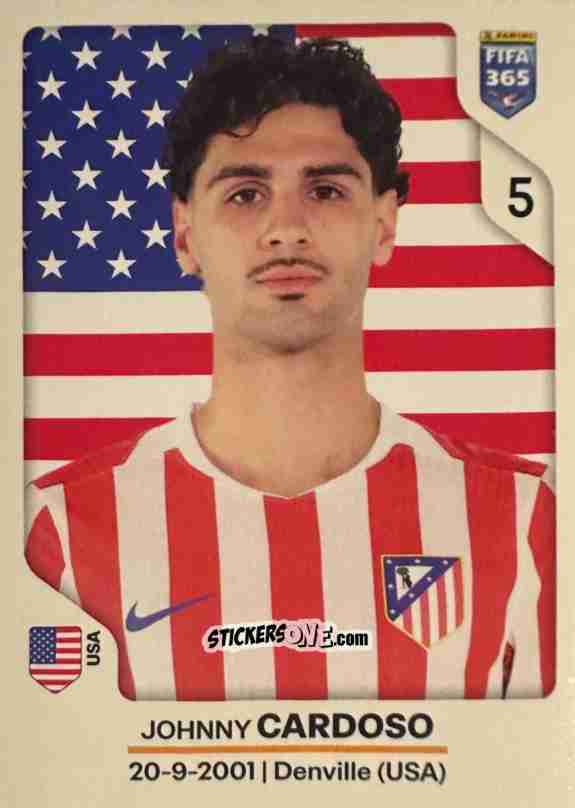 Sticker Johnny Cardoso - Fifa 365 2026 n. 449 - Panini