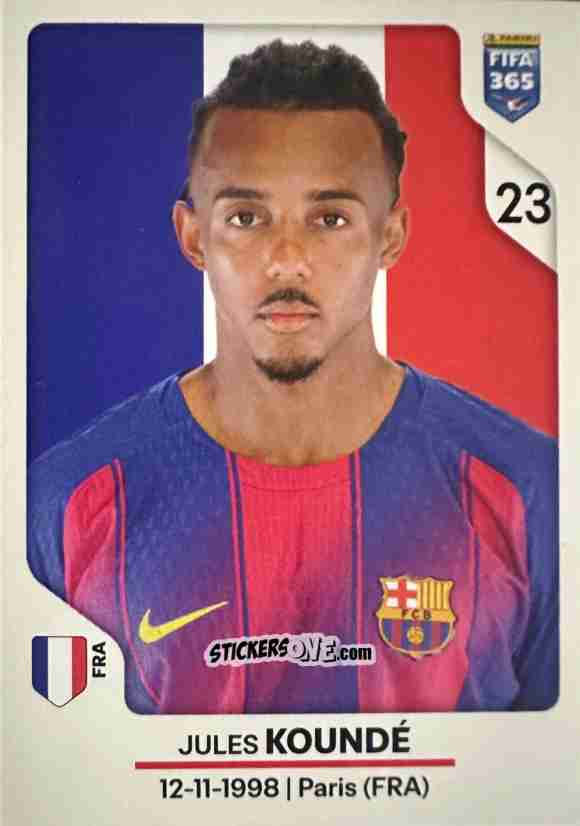 Sticker Jules Koundé - Fifa 365 2026 n. 481 - Panini