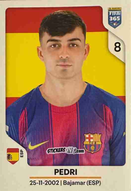 Sticker Pedri - Fifa 365 2026 n. 484 - Panini