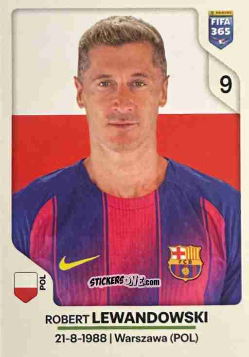 Sticker Robert Lewandowski - Fifa 365 2026 n. 494 - Panini