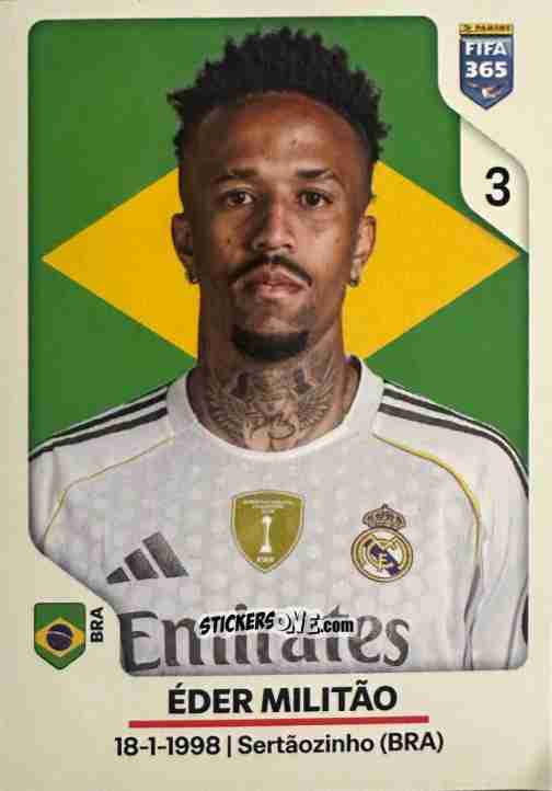 Figurina Éder Militão - Fifa 365 2026 n. 496 - Panini