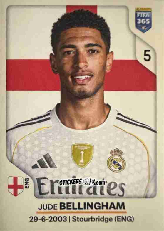 Cromo Jude Bellingham - Fifa 365 2026 n. 505 - Panini