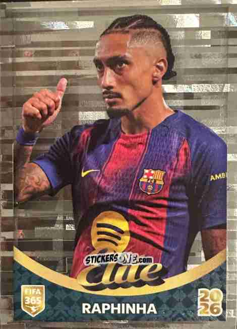 Sticker Raphinha (FC Barcelona) - Fifa 365 2026 n. 521 - Panini