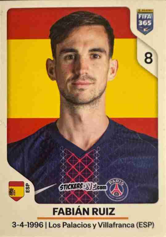 Figurina Fabian Ruiz - Fifa 365 2026 n. 162 - Panini