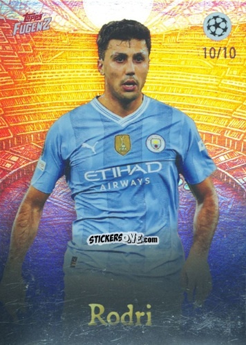 Figurina Rodri - Fugenz Uefa Club Competitions 2023-2024 n. 3 - Topps