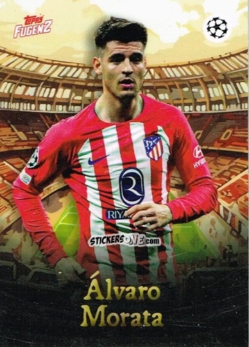 Figurina Álvaro Morata - Fugenz Uefa Club Competitions 2023-2024 n. 17 - Topps