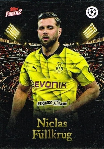 Sticker Niclas Füllkrug - Fugenz Uefa Club Competitions 2023-2024 n. 18 - Topps