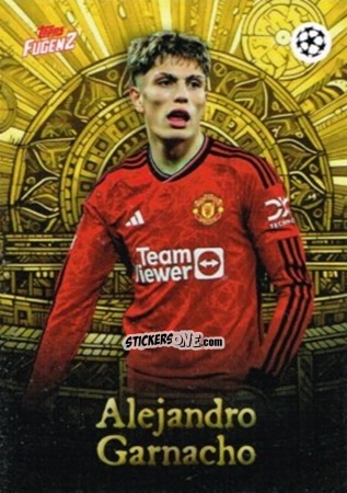 Figurina Alejandro Garnacho - Fugenz Uefa Club Competitions 2023-2024 n. 28 - Topps