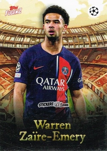 Sticker Warren Zaire-Emery - Fugenz Uefa Club Competitions 2023-2024 n. 33 - Topps