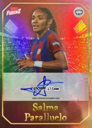 Cromo Salma Paralluelo - Fugenz Uefa Club Competitions 2023-2024 n. AU25 - Topps