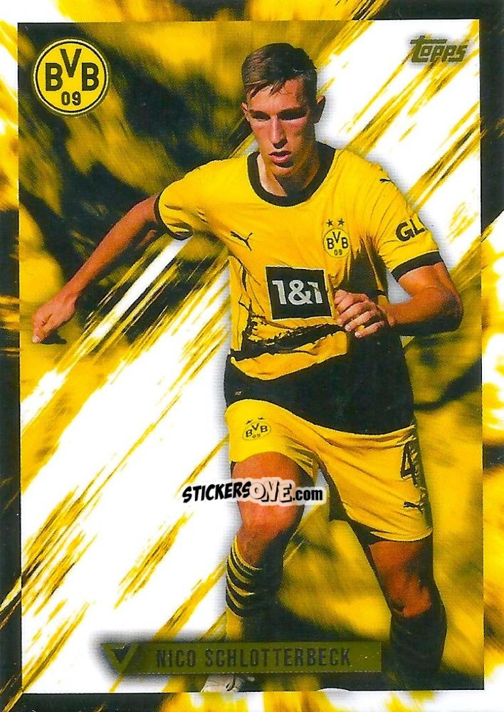 Sticker Nico Schlotterbeck - Borussia Dortmund Vernissage 2023-2024 n. BVBV-2 - Topps