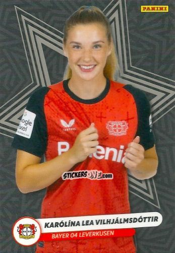 Sticker Karolina Lea Vilhjalmsdottir - Frauen Bundesliga 2024-2025
 n. RISE-17 - Panini