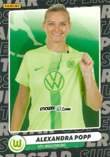 Sticker Alexandra Popp - Frauen Bundesliga 2024-2025
 n. STAR-9 - Panini