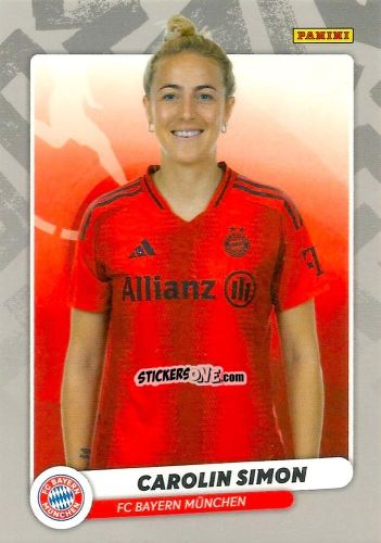Cromo Carolin Simon - Frauen Bundesliga 2024-2025
 n. BASE-12 - Panini
