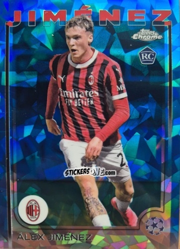 Cromo Álex Jiménez - Chrome Uefa Club Competitions Sapphire Edition 2024-2025 n. 73 - Topps