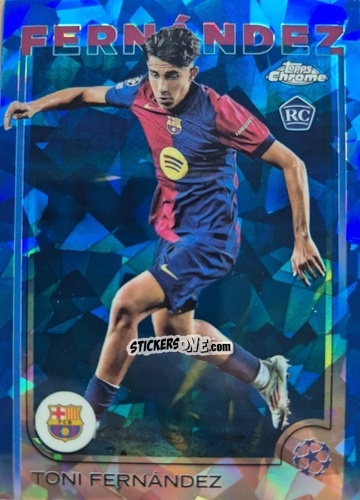 Cromo Toni Fernández - Chrome Uefa Club Competitions Sapphire Edition 2024-2025 n. 85 - Topps