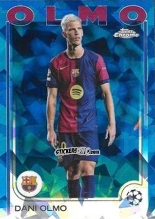 Cromo Dani Olmo - Chrome Uefa Club Competitions Sapphire Edition 2024-2025 n. 94 - Topps