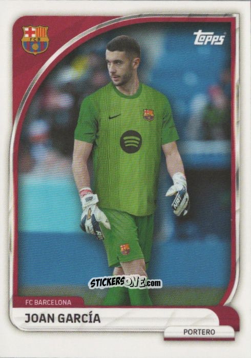 Sticker Joan García - Fc Barcelona 2025-2026 Collector Tin n. 1 - Topps