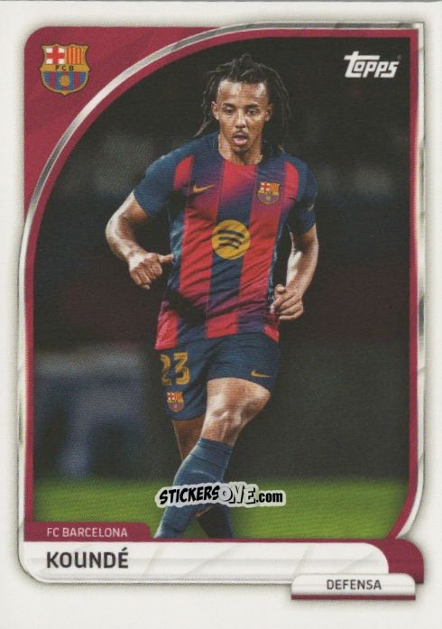 Sticker Koundé - Fc Barcelona 2025-2026 Collector Tin n. 4 - Topps