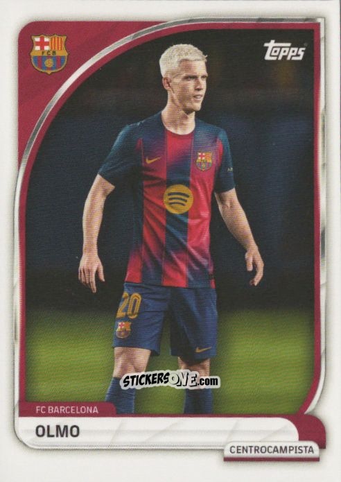 Cromo Olmo - Fc Barcelona 2025-2026 Collector Tin n. 8 - Topps