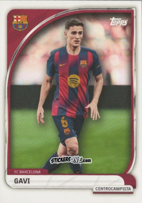 Sticker Gavi - Fc Barcelona 2025-2026 Collector Tin n. 9 - Topps