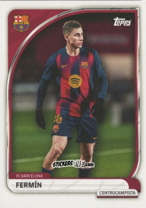 Sticker Fermín - Fc Barcelona 2025-2026 Collector Tin n. 12 - Topps