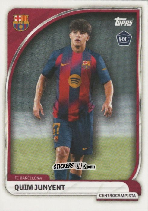 Cromo Quim Junyent - Fc Barcelona 2025-2026 Collector Tin n. 13 - Topps