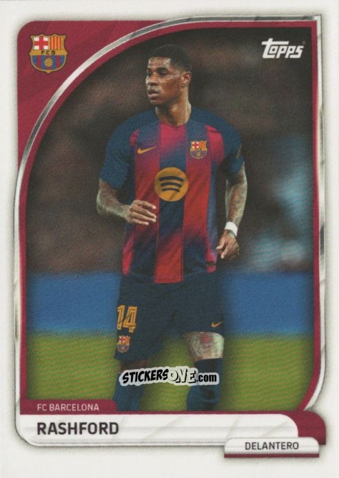 Sticker Marcus Rashford - Fc Barcelona 2025-2026 Collector Tin n. 16 - Topps