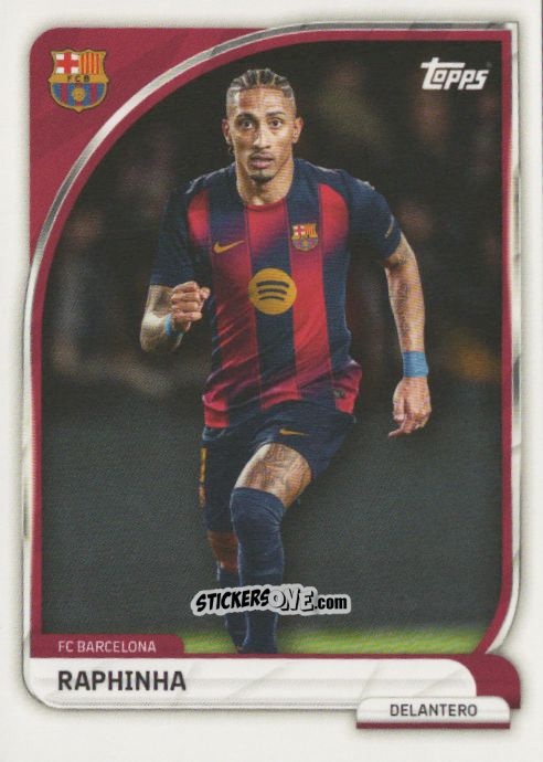 Sticker Raphinha - Fc Barcelona 2025-2026 Collector Tin n. 18 - Topps