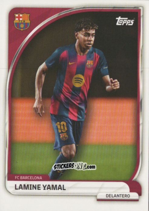 Figurina Lamine Yamal - Fc Barcelona 2025-2026 Collector Tin n. 19 - Topps