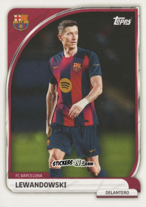 Sticker Lewandowski - Fc Barcelona 2025-2026 Collector Tin n. 20 - Topps