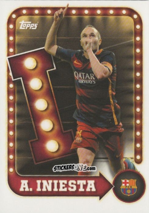 Cromo Andrés Iniesta - Fc Barcelona 2025-2026 Collector Tin n. 22 - Topps