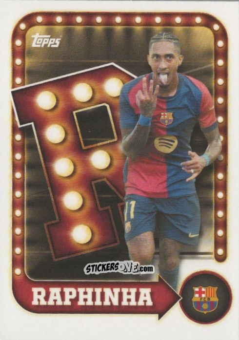 Sticker Raphinha - Fc Barcelona 2025-2026 Collector Tin n. 24 - Topps