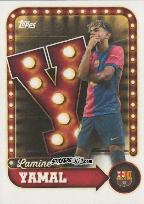 Sticker Lamine Yamal - Fc Barcelona 2025-2026 Collector Tin n. 25 - Topps