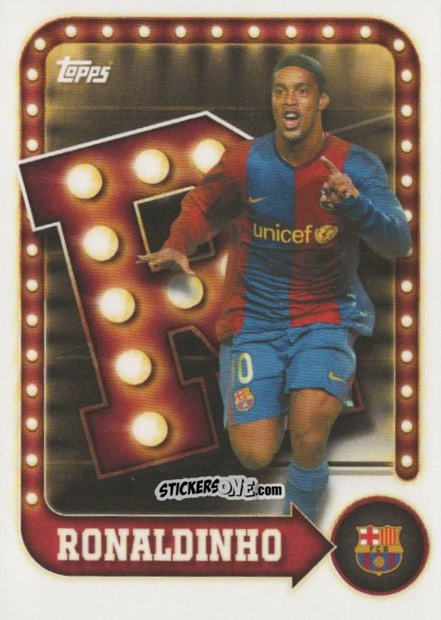 Cromo Ronaldinho - Fc Barcelona 2025-2026 Collector Tin n. 28 - Topps