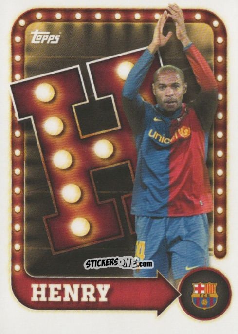 Cromo Thierry Henry - Fc Barcelona 2025-2026 Collector Tin n. 29 - Topps
