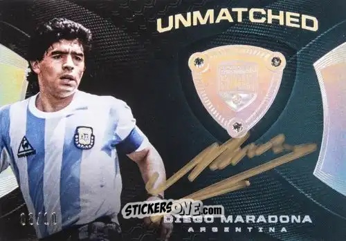 Cromo Diego Maradona - 2018 Eminence Soccer n. UN20 - Panini