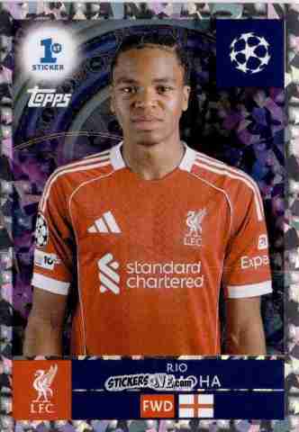 Cromo Rio Ngumoha - UEFA Champions League 2025-2026
 n. 289 - Topps