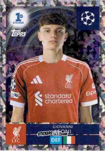 Figurina Giovanni Leoni - UEFA Champions League 2025-2026
 n. 297 - Topps