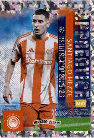 Sticker Santiago Hezze - UEFA Champions League 2025-2026
 n. 333 - Topps