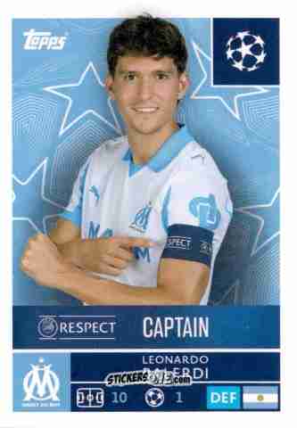 Sticker Leonardo Balerdi - UEFA Champions League 2025-2026
 n. 341 - Topps