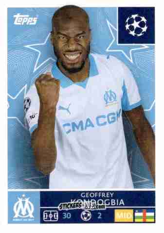 Sticker Geoffrey Kondogbia - UEFA Champions League 2025-2026
 n. 348 - Topps