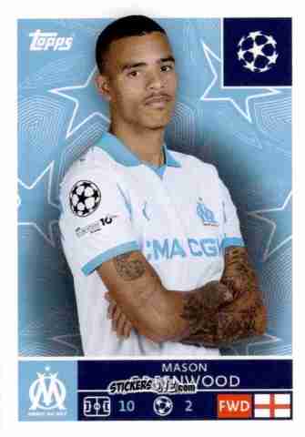 Figurina Mason Greenwood - UEFA Champions League 2025-2026
 n. 349 - Topps