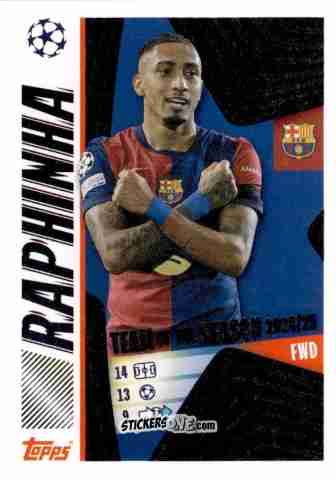 Sticker Raphinha - UEFA Champions League 2025-2026
 n. 12 - Topps