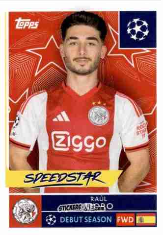 Sticker Raul Moro - UEFA Champions League 2025-2026
 n. 54 - Topps