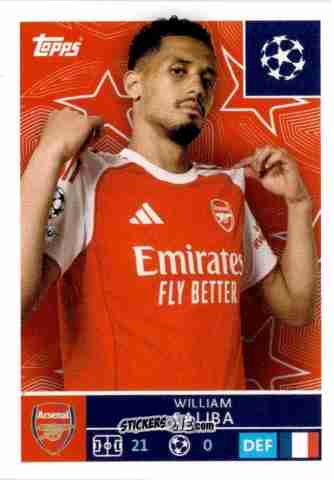 Sticker William Saliba - UEFA Champions League 2025-2026
 n. 59 - Topps